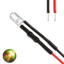 발광다이오드 LED 라운드 와이어 5v 3파이 10개, (5V_3파이_와이어_라운드)빠른변환
