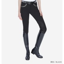 여성 승마용 바지 미끄럼 방지 실리카겔 속건 upf40+, 검은 색, 26