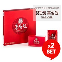 홍삼원 선물세트 70ml x 30포 + 쇼핑백 증정, 2세트