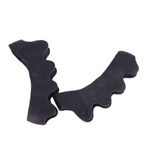 2 pcs 1 pair 전문 실리콘 젤 커버 발가락 분리기 손가락 교정기 발 관리 페디큐어, 성인용 블랙