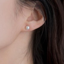 [자체 제작][당배] 쁘띠 담수진주 자석 귀걸이 (자석 귀찌)