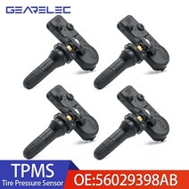 4 피스 자동차 TPMS 타이어 압력 모니터 시스템 56029398AB 433MHZ 센서 크라이슬러 For JEEP FIAT DODGE