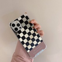 체커바 에어범퍼 아이폰12미러케이스