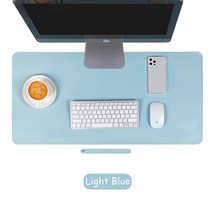 키보드 키스킨 커버 대형 사무실 책상 보호 매트 PU 가죽 방수 마우스 패드 데스크탑 데스크 게임용 PC 액세서리, 26.Light Blue car line - 25x21