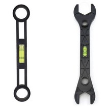 세면대 수도꼭지 수전교체 배관 수리 공구 도구 수평자 스패너 듀얼헤드 렌치, 1개