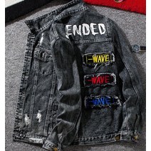 남성청자켓 청카바 남자 라이더자켓 빈티지 워싱 프린팅 가을