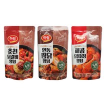 하림 춘천 닭갈비 안동찜닭 닭볶음탕 양념 180g