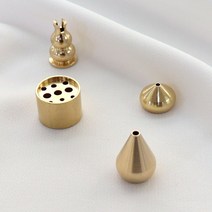 이칠칠 황동 구리 골드 인센스 홀더 향 꽂이 스틱 고정 받침대 4종, 흰고래