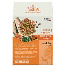 강아지 사료 더독 닥터소프트 치킨 장건강 노령견용 하늘땅팡, 본상품