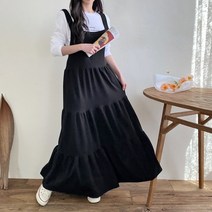 [세인트이브] 러블리 인기템 캉캉멜빵 롱원피스