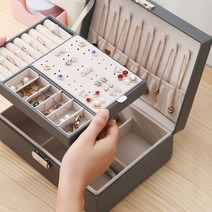악세사리 귀걸이 반지 목걸이 보석함 보관함 케이스 2단