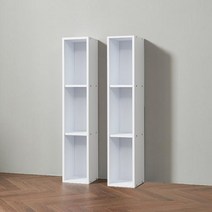 간편조립식 이케아 좁은 세로가로 슬림 책장 2P 국내제작 거실 침실 원룸 서재 DIY수납장, C820 화이트