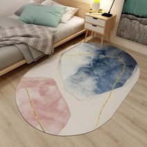 화이트 거실카페트 타원 러그 타원형 방바닥 텐트 방바닥매트 모던 카페트 스타일 겨울 타원형러그