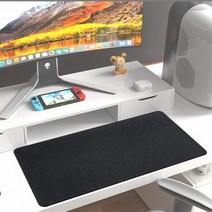 컴퓨터 마우스패드 보드게임 탄소섬유무늬 데스크패드, 80X40CM, 블랙[단면 PVC]