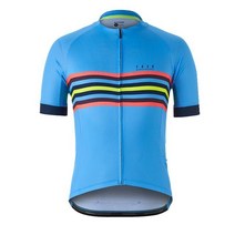 로드자전거 Trek 남성 의류 더 나은 스페인 레인보우 뉴 팀 사이클링 저지 반팔 자전거 여름 MTB 도로 셔츠, 03 파란_06 XXL