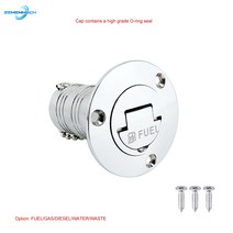 차 캠핑카 부품해양 하드웨어 316 스테인레스 스틸 1.5 "38mm 데크 필러 채우기 연료 가스 디젤 물 폐, 02 GAS