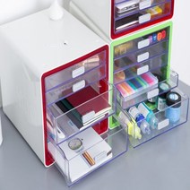 문구 사무용 서랍정리함 8종 학교 어린이집 유치원 교사, 기본, 4단-그린