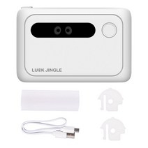 프린터 악세사리 3 인치 80mm 휴대용 미니 열전 사 프린터 무선으로 BT 사진 라벨 메모 USB 케이블로 잘못, 01 white printer_01 기타