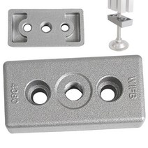 프로파일 조립용 풋베이스 40X80 M12 ( 조절좌 연결용 ), 1개