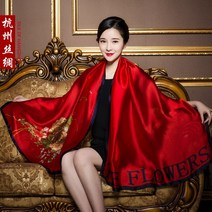 봄스카프 실크 스카프 여성 빅 레드 모든 뽕나무 어머니 얇은 패션 외국 스타일 목도리 긴 거즈 겨울 패션