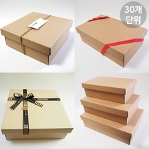 큰 선물박스 주문제작 큰상자 크라프트상자 패키징 패키지 싸바리 답례품 포장케이스, 30개, A04-정4호 295X295X105(30장)