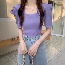 나루니 퍼프티셔츠 퍼프반팔티 여름반팔티 버블반팔티 버블티셔츠