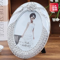photo frame P88 5x7 원형 탁상액자 앤틱인테리어 사진액자 프레임, 1272392