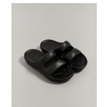 아이더 저탄성 쿠셔닝 소재 남녀공용 슬리퍼/층간 소음 방지용으로도 탁월하여 실내외 어디서든 착화 가능/아이카롱 슬라이드 블랙(DUS22N78Z1)