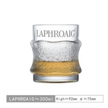 LAPHROAIG 라프로익 핸드메이드 인체공학 핸드그립 크리스탈 위스키 글라스 300ML, 6개