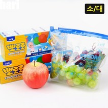 바닥넓은 어린이 캐릭터 과일 지퍼백 비닐 크린지퍼백, 대
