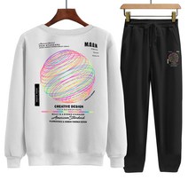 SET 쭈리 오버핏 맨투맨 쭈리조거팬츠 오로라 트레이닝세트