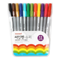 모나미 사인펜 슈퍼, 12색, 15개