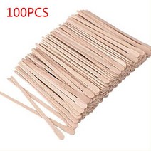 100pcs 작은 어플리케이터 주걱 얼굴 눈썹 바디 나무 제모 플랫 헤드 일회용 왁싱 스틱 살롱 도구
