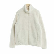 유니클로 화이트 플리스집업 여자 S 5830
