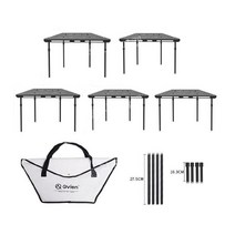 야외 캠핑 스토브 알루미늄 경량 테이블 버너 불판 육각, E. 테이블 5개 세트