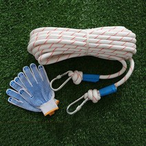 SKANDSALO 14mm16mm 굵은소방끈 가정용 비상탈출 로프, 02.16밀리미터 더블 후크 장갑