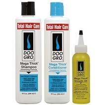 Doo Gro Mega Thick 샴푸 + 컨디셔너 성장 오일 