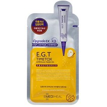 The first 더마롤러 mts 홈케어 모공스탬프 스킨케어 스테인레스 0.2mm, 마스크팩 - 메디힐 E.G.T 타임톡스 앰플, 1개