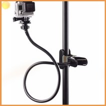 클램프 플랙시블 고프로 마운트 집게 구스넥 추천 개인 방송 HERO8 GOPRO 휴대 스트리밍 액션 조명 카메라 방송국 스마트 폰 수직 1인 촬영 용 거치 셀카 대 지지 홀더 핸드, 단품