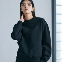 아키클래식 (nc수원) 올데이 베이직 맨투맨 티셔츠 기모 VER.2 블랙 (남녀공용) 편한 트레이닝 맨투맨 운동복