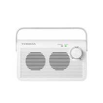 무선 TV 스피커 수중 스피커 TV용 노인용 TV 사운드 박스 3.5mm 헤드폰 잭 간단 조작 RF 무선 2.4G 통신 거리 30m 충전식 소형 (offwhite)