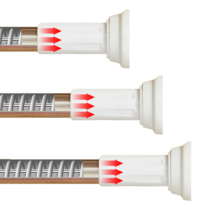 [길이조절봉] 못없이 무타공 강력 압축봉 걸이 옷걸이봉 커튼봉 길이조절봉