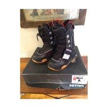 새로운 니트로 스노보드 부츠 남성 8.5 바라지 블랙 껌 겨울