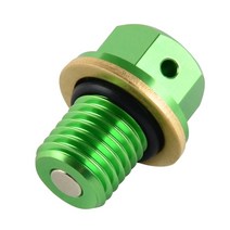 오토바이 마그네틱 오일 드레인 플러그 볼트 야마하 MT03 MT25 R3 R25 YZ80 125 250 400F 426F 460 490 YZ, 04 green