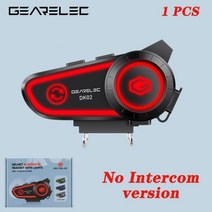 블루투스헬멧 오토바이헬멧블루투스 바이크블루투스 오토바이블루투스 GEARELEC-DK02 오토바이 헬멧 헤드셋 50 미터 범위 2 인용 인터콤 블루투스 핸즈프리 통화 IPX7 방수, 1 pcs No intercom, 1 pcs No intercom