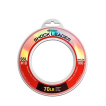 피싱코리아 씨호크 빅게임 전용 쇼크리더 SSL 100m 16LB~150LB 나일론 낚시줄 루어줄 부시리 방어 삼치 지깅목줄, 35LB