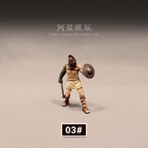 중세 미니어처 고대 로마 황제 시저 교황 선교사 검투사 로마 군인 레이디 모델 인형 장식, 02 03