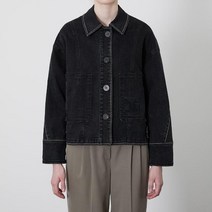 올리비아로렌 DP01 흑청 데님 자켓 VVBMJYF8361