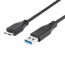 0.5m 고속 USB 3.0 케이블 외장 하드 드라이브 디스크 HDD 유형 A Male to USB 3.0 마이크로 B Male 어댑, Black_ =0.5m