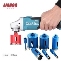 6-100mm M10 대리석 오프너 소결 코어 비트 다이아몬드 구멍 톱 드릴 화강암 벽돌 타일 세라믹 콘크리트 돌, 01 6mm_02 Blue